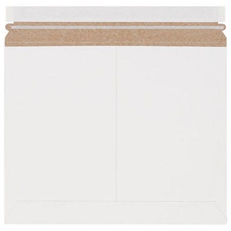 Bsc Preferred 12 1/4 x 9 3/4'' White Stayflats Lite Mailers, 200PK RMU129W